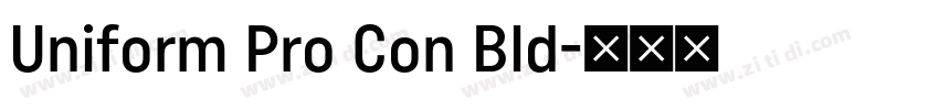 Uniform Pro Con Bld字体转换 Uniform Pro Con Bld字体转换
